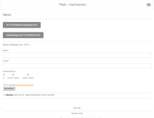 Tablet Screenshot of pfadihartmannen.com